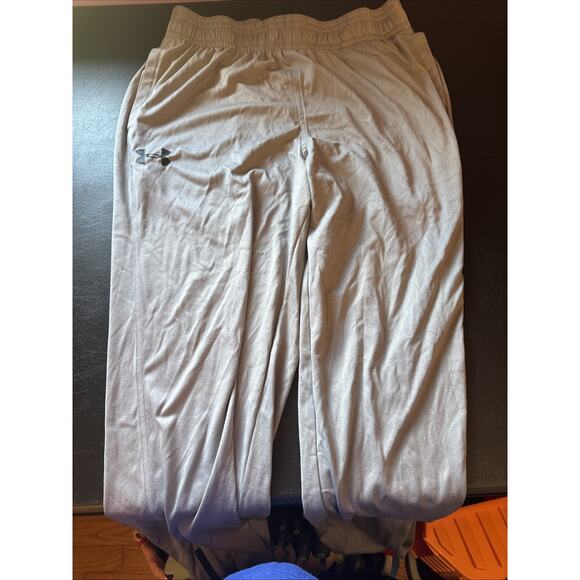 Under Armour Pants Mens Large HeatGear Loose Fit Athletic Track Zipper Pockets - Picture 1 of 6